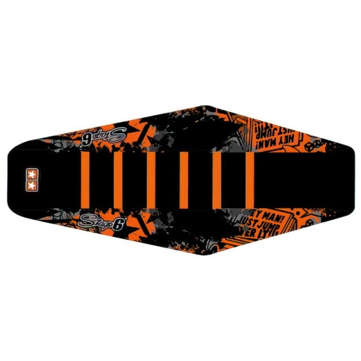 [S6-058866/BK] Funda asiento Sherco / HRD 50 >2006 Stage6 - Negro/Naranja