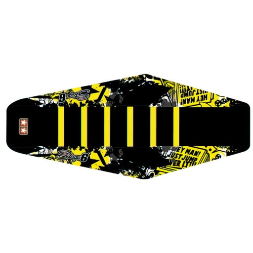 [S6-058866/YE] Funda asiento Sherco / HRD 50 >2006 Stage6 - Negro/Amarillo