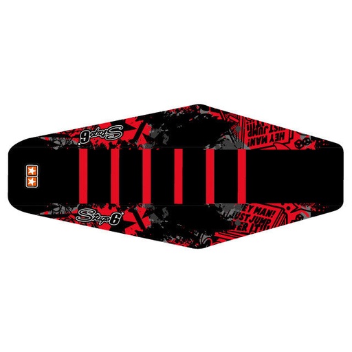 [S6-058865/RE] Funda asiento Sherco 50 <2006 Stage6 - Negro/Rojo