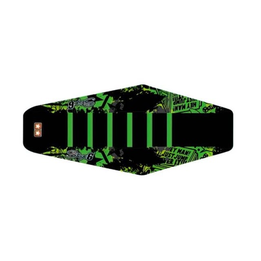 [S6-059261/GR] Funda asiento Derbi Senda 50cc 05-10 Stage6 - Negro/Verde