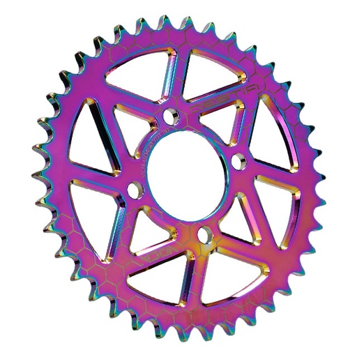 [VCR-SD450.YDT.38/TI] Corona Yamaha DT 50 Portugal Z-38 420 Aluminio CNC VOCA - titanio