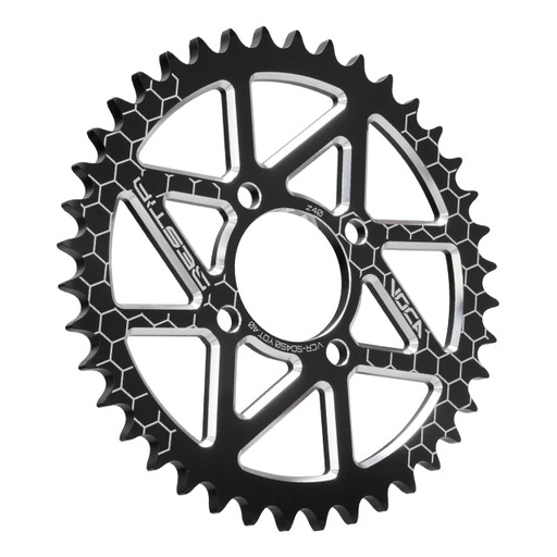 [VCR-SD450.YDT.40/BK] Corona Yamaha DT 50 Portugal Z-40 420 Aluminio CNC VOCA - negro