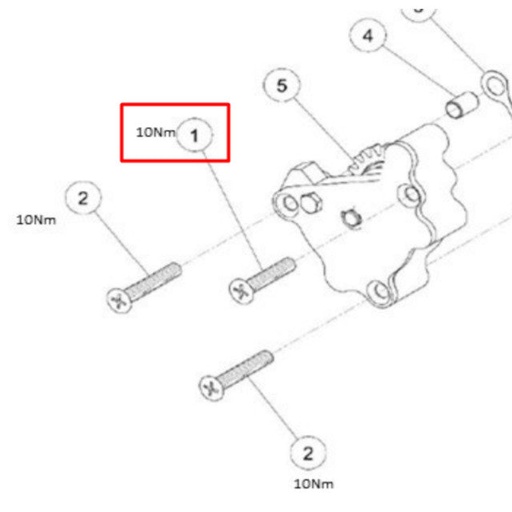 [84678] Tornillo bomba de aceite M6x30 motor Daytona Anima