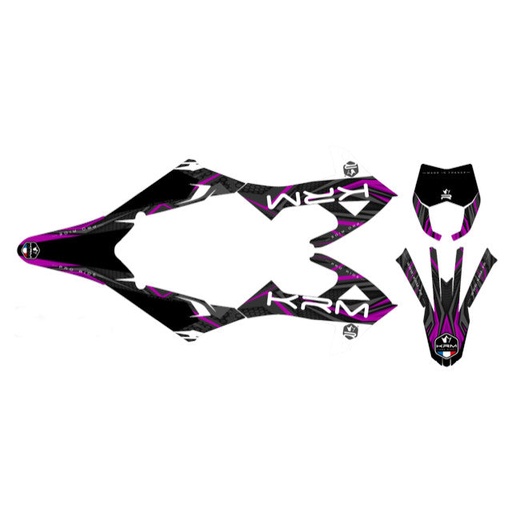 [KR719F] Kit pegatinas KRM Rieju MRT a partir 2022 - violeta