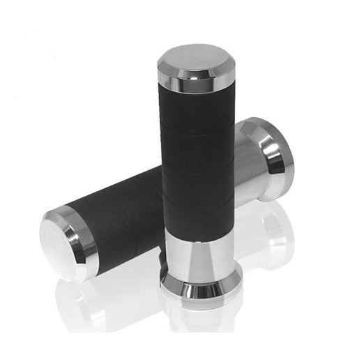 [AX065MH0] Puños calefactables con interruptor 7/8" + 1" largo 120mm  Koso - cromado