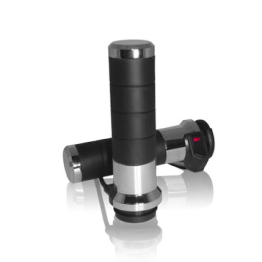 [AX068M00] Puños calefactables con interruptor Harley Davidson Titan-X Koso - cromado
