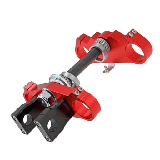 [YC110-02-034RD] Tija completa de aluminio CNC 45/48 160mm Pitbike YCF - Rojo