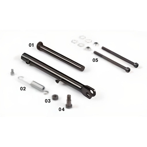 [YC50-210-01] Caballete lateral regulable L=180-210mm Pitbike YCF 50A >2024