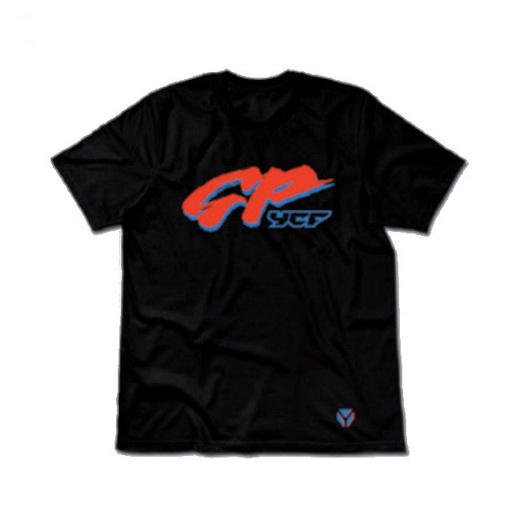 [TSFGPBK-S] Camiseta YCF GP Mujer Negra Talla S