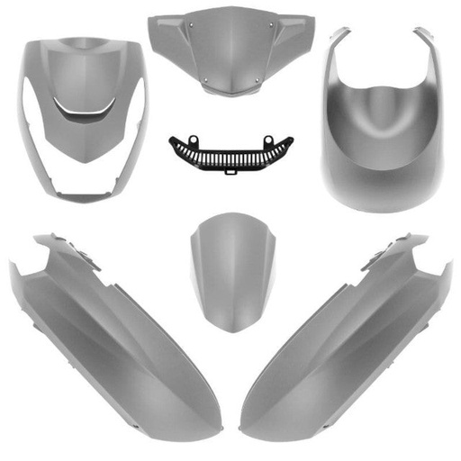 [AP55BP10.929.MG] Kit de carenados Peugeot Kisbee 50/100 6 piezas gris mate AllPro