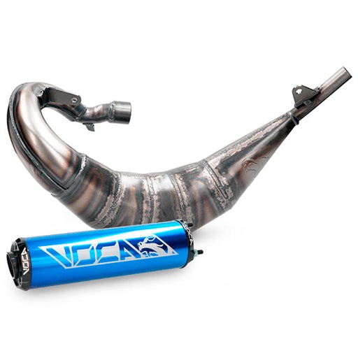 [VCR-RD36190/BLBK] Escape Beta RR Enduro/SM 2012-2020 Voca Cross Rookie 50/70cc (CE) salida derecha - silenciador azul
