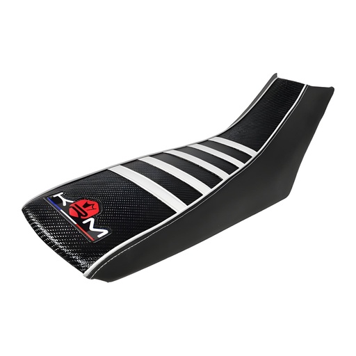 [KR410F] Funda asiento Derbi DRD X-treme / DRD Racing Pro Ride KRM - negro/blanco