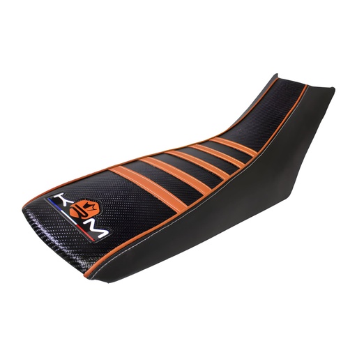 [KR513F] Funda asiento Derbi DRD X-treme / DRD Racing Pro Ride KRM - negro/naranja