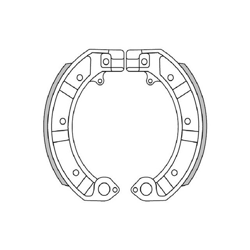 [176.0128/R] Zapatas de freno Vespa PK S/XL DN/IRIS/T5/TX/PX Polini.
