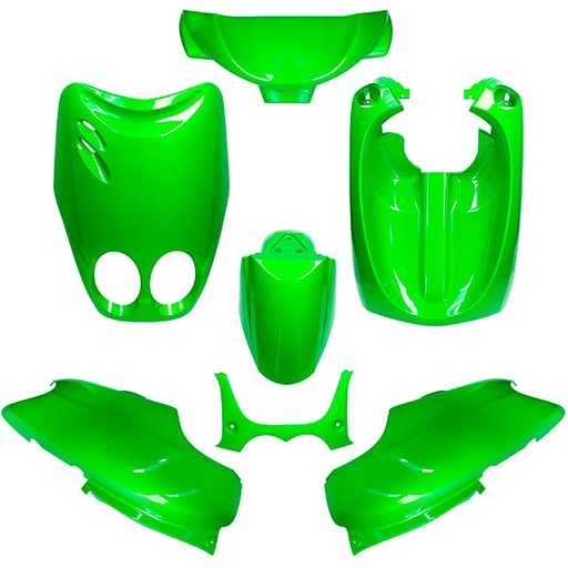 [AP55BP10.958.GR] Kit Carenados Yamaha Neo's / MBK Ovetto 02-07 7 piezas AllPro - verde kawasaki