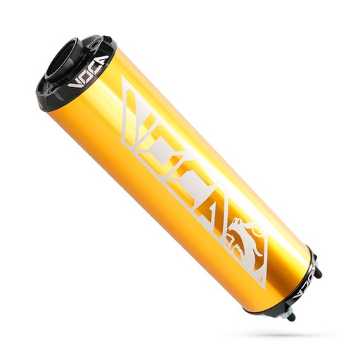 [VCR-RD30400/GOBK] Silenciador VOCA Aluminio CNC oro - cazoleta negra