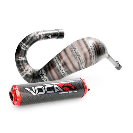 [VCR-RD37185.CC.CARE] Escape Rieju MRT Cross Carbon 80 VOCA Racing - silenciador cazoleta roja