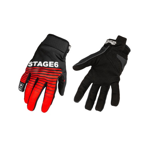 [S6-0864/S] Guantes Street Pure Stage6 - rojo/negro - talla S