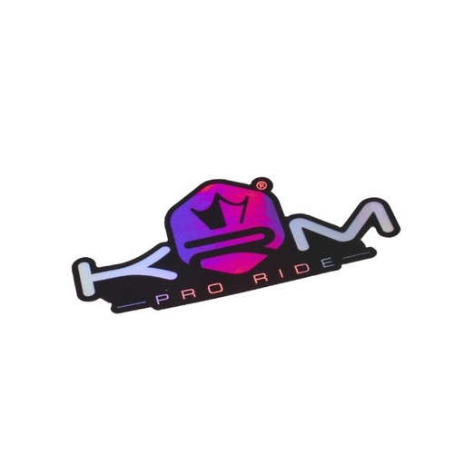 [KR847F] Pegatina holográfica KRM Pro Ride 8x4cm - violeta