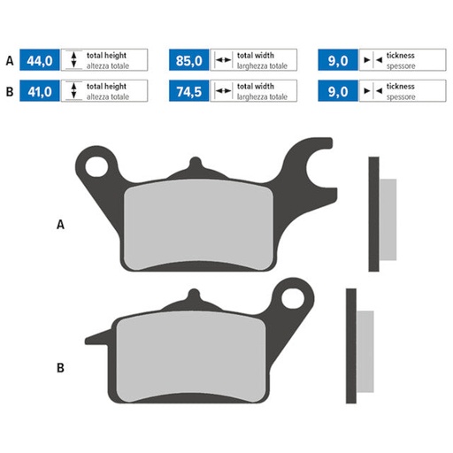 [174.0178] Pastillas de freno 174.0178 Polini - original