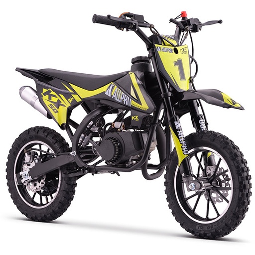 [AP100PB50.KX.1010.YE] Minimoto KX 50cc AC 2.5cv AllPro - amarillo flúor