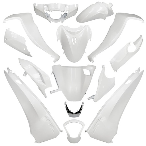 [AP55BP10.573.WP] Carenados Honda SH125 13-16 11 piezas AllPro - blanco metálico perla