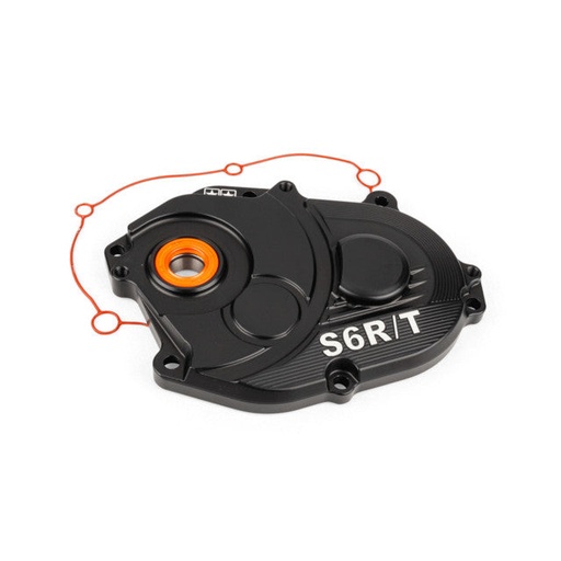 [S6-2216601] Tapa de transmision Minarelli scooter 50 Stage6 R/T - negro