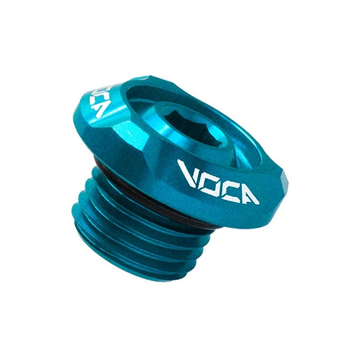 [VCR-SD9166/CY] Tapón de aceite Minarelli horizontal M14x1,5mm VOCA Racing - azul cyan
