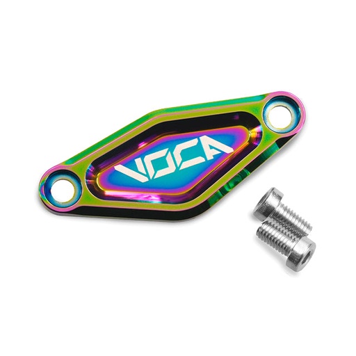 [VCR-SD71166/TI] Tapa motor de arranque Minarelli horizontal VOCA Racing - neocromado