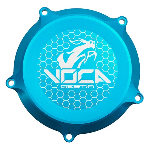 [VCR-RD19188.COVER.3/CY] Tapa de discos de embrague Minarelli AM6 Voca CNC - azul cyan