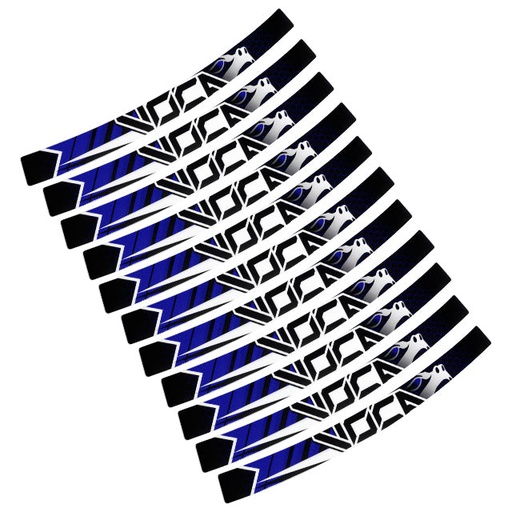[VCR-SD-KIT-WHEELS/BL] Kit vinilos para llantas marchas 50cc delantera y trasera VOCA Racing - azul