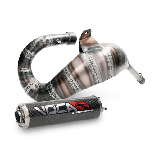 [VCR-RD37183.CC.CAAL] Escape Rieju MRX/SMX Cross Carbon 80/90cc VOCA Racing - silenciador cazoleta gris