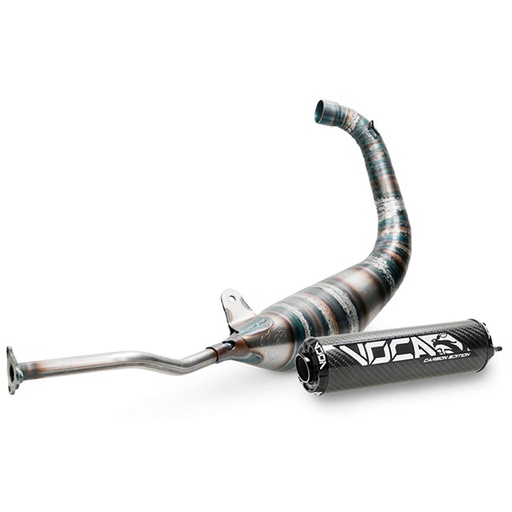 [VCR-RD30188.05.CABK] Escape Yamaha TZR >2003 / Aprilia RS 1999-2004 Racing Carbon 80cc Voca salida abajo - silenciador cazoleta negro
