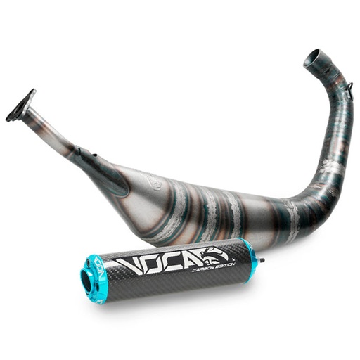 [VCR-RD30188.03.CACY] Escape HM Moto Cre Derapage Six SM Carbon Racing 70/80cc VOCA - silenciador cazoleta azul cyan