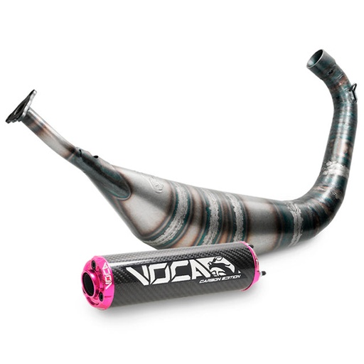 [VCR-RD30188.03.CAPI] Escape HM Moto Cre Derapage Six SM Carbon Racing 70/80cc VOCA - silenciador cazoleta rosa