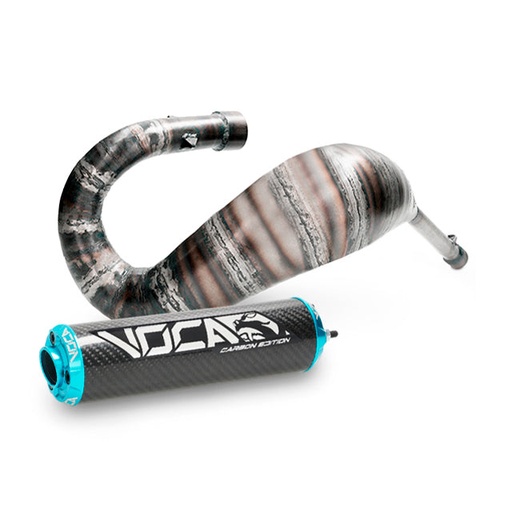 [VCR-RD37185.CC.CACY] Escape Rieju MRT Cross Carbon 80 VOCA Racing - silenciador cazoleta azul cyan