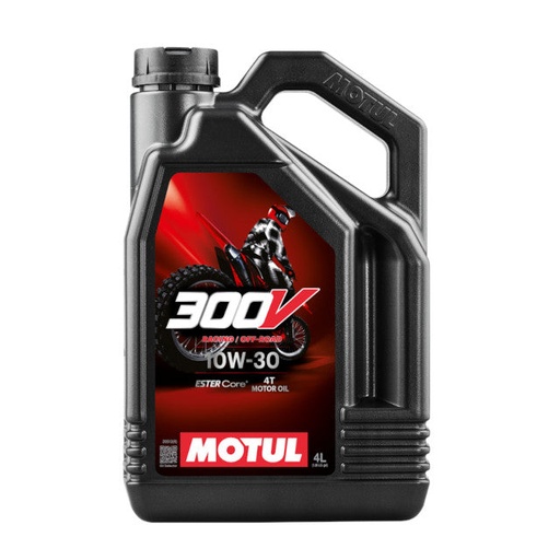 [112537] Aceite motor 10W30 300V Factory Line Off Road Racing 4L Motul