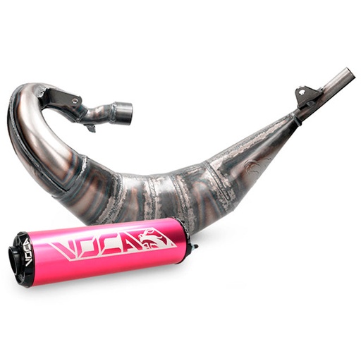 [VCR-RD36190/PIBK] Escape Beta RR Enduro/SM 2012-2020 Voca Cross Rookie 50/70cc (CE) salida derecha - silenciador rosa