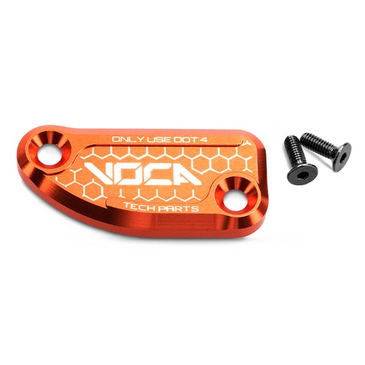 [VCR-SD760.35462/OR] Tapa bomba de freno trasero VOCA CNC Derbi Senda / Gilera / Aprilia SX - naranja