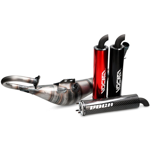 [VCR-RD40166.00/RE] Escape Minarelli horizontal Combat VOCA Racing - silenciador rojo