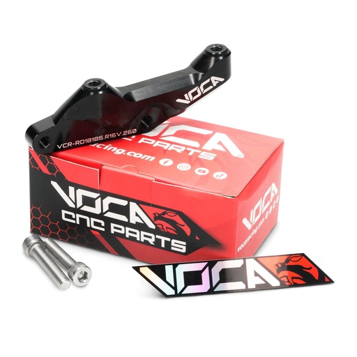 [VCR-RD18185.R16V.260] Soporte pinza freno VOCA Rieju MRT / Beta / Fantic horquilla R16V Ø260