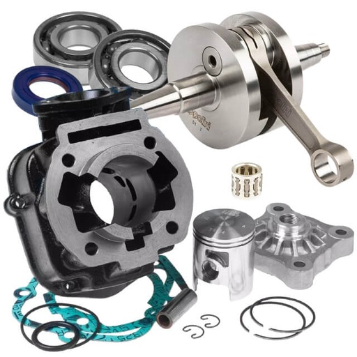 [109.0018.1] Kit cilindro y cigüeñal Polini Hierro 50cc Derbi Euro 3/4