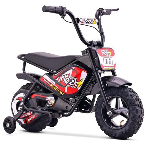 [AP100PB50.FLT.0250.RE] Mini Moto eléctrica FLT-E 250W-24V 110/50-6.50 Max 20 Km/h AllPro Rojo