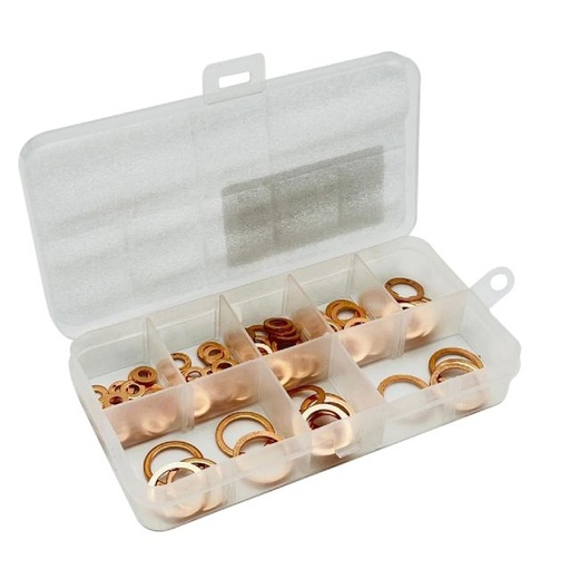 [AP35GA00CGS] Surtido de arandelas de cobre M4-M14 AllPro - 100 unidades