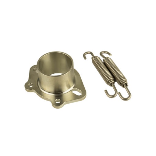 [KR758F-508] Bufanda de escape titanio azul KRM Derbi 96-100cc y 100cc FL