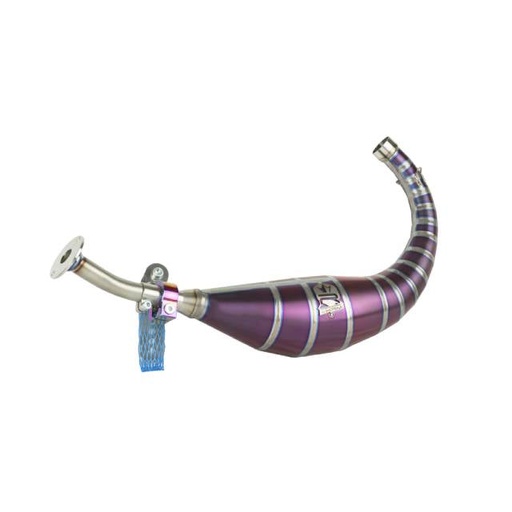 [KR911F-257] Bufanda de escape titanio violeta KRM Minarelli AM6 90-100cc