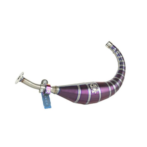 [KR914F-738] Bufanda de escape titanio violeta KRM Minarelli AM6 100-115cc
