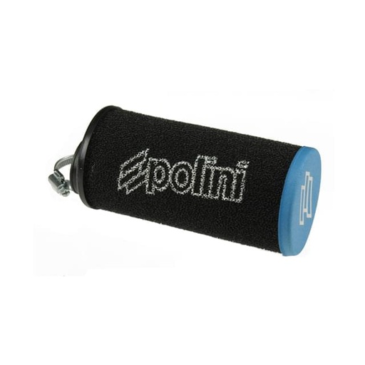 [203.0146] Filtro de aire Polini Evolution II largo, carburadores DellOrto 17,5-21mm, d.39mm, negro