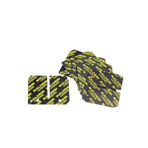 [275614.C0] Láminas de Carbono Malossi para Caja de Laminas VL6/VL15, Minarelli AM6/ Derbi (Kit de 6 laminas: 0,3-0,35-0,4)