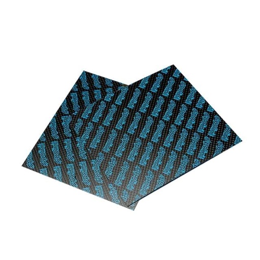 [213.0600] Lámina de Carbono (Folio), Polini, 110x110mm, de 0.30mm, azul